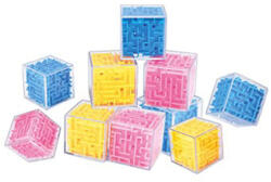 3D Labirintus Kocka - 4 Színben (70932)