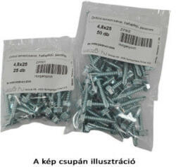  Önfúró lemezcsavar DIN 7504/K hatlapfejű peremes 4, 2x16 (25 db) (ZIP287) - pepita