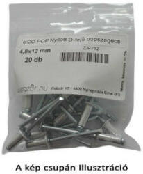 EcoPop nyitott D-fejű popszegecs 4, 8x8 (20 db) (ZIP710) - pepita