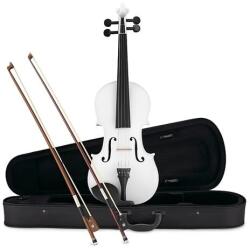  Klasszikus fa hegedűkészlet kiegészítő 1/8-os vonóval, DEPOX®, 4/4-es méret, tokkal együtt