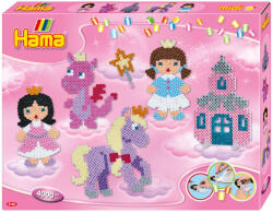 Hama Povesti, margele de calcat Hama Midi, 4000 margele si 2 plansete in cutie de cadou (Ha3158)