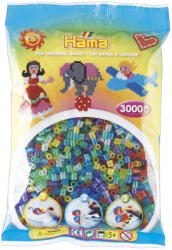 Hama Margele de calcat HAMA MIDI mix 6 culori transparente cu sclipici (Ha201-54)