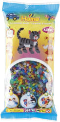 Hama Margele de calcat HAMA MIDI mix 6 culori transparente (Ha205-53)