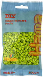 Hama Margele de calcat Hama midi lamaie verde 1000 buc in pungulita (Ha207-104)
