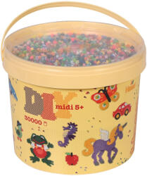 Hama Galeata cu 30000 margele de calcat Hama midi mix de 52 culori (mix-68) (Ha181-68)