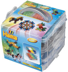 Hama Margele HAMA MIDI 6000 buc in cutie de depozitare MIC cu 3 plansete (Ha6701)