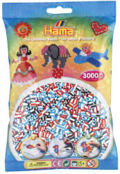 Hama Margele de calcat HAMA MIDI mix 3 culori reci cu dungi (Ha201-91)