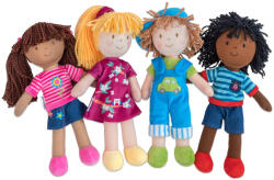 Betzold Papusi din panza personalizate, 4 personaje (Vin760322) Figurina