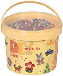 Hama Galeata cu 10000 margele de calcat Hama midi mix de 22 culori (mix-67) (Ha180-67)