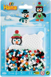 Hama Iarna - set de 450 margele Hama midi si planseta in basica (Ha4109)