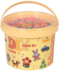 Hama Galeata cu 10000 margele de calcat Hama midi mix de 6 culori neon (mix-51) (Ha180-51)