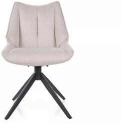SIGNAL MEBLE Coda Brego Forgó Étkezőszék Világos Bézs Szövettel Fekete Vázzal (SIG-CODABRCJBE22) - pepita