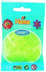 Hama 2000 margele Hama MINI in pungulita - galben neon (Ha501-34)