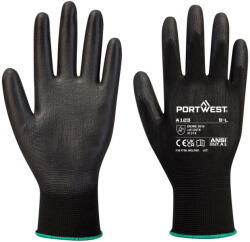  Latexmentes PU kesztyű - Teljes karton (144 pár) PW_A123K8RM Fekete - M méret