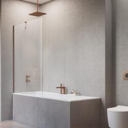 Radaway Paravan de cada Radaway Modo New PNJ II cupru periat-transparent 100x150 cm sticla 8 mm (10006100-93-01)