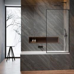 Radaway Paravan de cada Radaway Modo F SL PNJ II GunMetal periat-transparent 60x150 cm sticla 8 mm dreapta (10406060-92-01R)