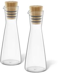 Zack Дозатор за олио BEVO 250 ml, комплект от 2 бр. , стъкло / бамбук, Zack (ZACK20876)