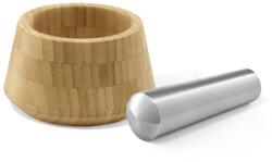 Zack Mozsár mozsártörővel OPESO 14 cm, bambusz / rozsdamentes acél, Zack (ZACK20216)