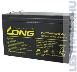Long 12V 7Ah Riasztó akkumulátor (WP7.2-12)