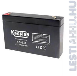 Krafton Szünetmentes akkumulátor 6V 7.2Ah (K6-72)