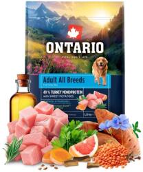ONTARIO Adult All Breeds Monoprotein Turkey & Sweet Potatoes 2, 25 kg