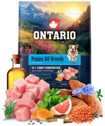 ONTARIO Puppy All Breeds Monoprotein Turkey & Sweet Potatoes 2, 25 kg