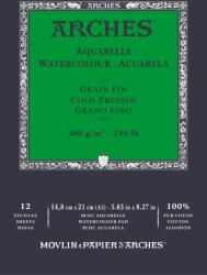 ARCHES Watercolour Cold Pressed Vázlatfüzet 12 148 x 21 cm 300 g (A1795090)