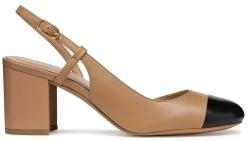 Geox bőr flip-flop D VIRNILISA 65 barna, magassarkú, nyitott sarokkal, D55YYA 000TU C0015 - barna Női 40