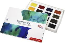 Rosa 340204 Set de vopsele acuarela 16 x 2, 5 ml (340204)