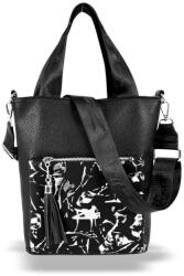 ZELLIA Női Válltáska/Kézitáska 17095 Fekete - Leaf - (ZLK-17095-68166427)