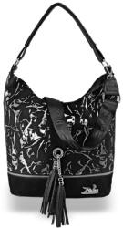 ZELLIA Női Válltáska 24021 Fekete - Leaf - (ZLK-24021-46357861)
