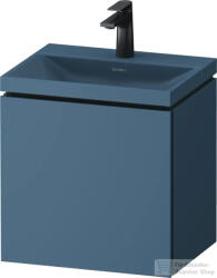 Duravit VITRIUM 45x35x48 cm-es 1 ajtós alsószekrény- 1 csaplyukas mosdó kombináció, csaptelep nélkül, jobbos, matt bizánci kék VT6949OHBHB0000 (VT6949OHBHB0000)