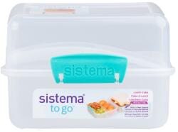 Sistema TO GO 2 rekeszes uzsonnásdoboz 1, 4 l, menta