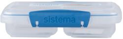 Sistema To Go Small Split 2 rekeszes uzsonnásdoboz 350 ml, kék