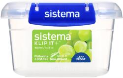 Sistema Vízálló ételtartó doboz KLIP IT PLUS 2 csipesz 400 ml