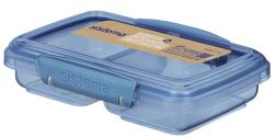 Sistema Ocean Bound kisméretű, osztott snackdoboz 2 rekesszel, 350 ml, kék