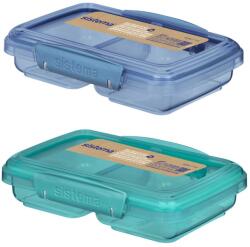 Sistema Ocean Bound Kis Split Uzsonnásdoboz 2 Rekesszel 350 ml, vegyes színek