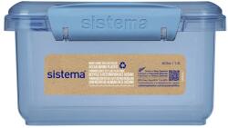 Sistema Ocean Bound Lunch Plus uzsonnásdoboz evőeszközökkel 1, 2 l, kék