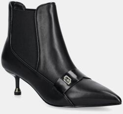 Liu Jo bőr bokacsizma DEVA 02 fekete, tűsarkú, SF5011PX69522222 - fekete Női 36