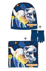 Sun City Jurassic World Attack Dark Blue gyerek sapka + snood + kesztyű szett 52 cm 85SNXVH4110B52 (85SNXVH4110B52)
