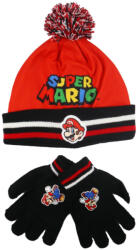 Fashion UK Super Mario Run gyerek sapka + kesztyű szett 52 cm 85FKC5488452 (85FKC5488452)