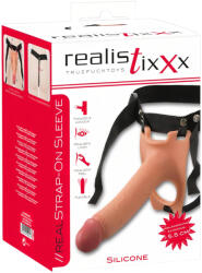 Realistixxx Strap-on - felcsatolható, üreges dildó (natúr) - szexvital