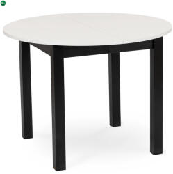 Mebel Elite Bővíthető Étkezőasztal Fehér/Fekete Színben. HARRY 102-142 cm