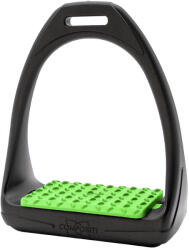 COMPOSITI Műanyag lovagló kengyel Compositi Reflex Model sárga|zöld