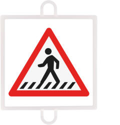 SOFTEE Forgalmi tábla Veszély 2. (Peelnes) - 2 db vörös