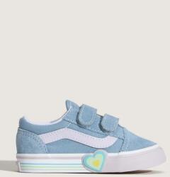 Vans gyerek sportcipő Old Skool V Heart - kék 26.5