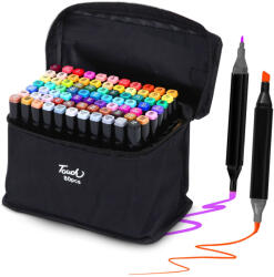 Extralink alkoholos markerkészlet, 80 szín, kétvégű