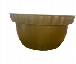 MartineX Kaspó Fedél Ikebana Pvc Fi 18CM Mintás Arany Nád Virág Kompozíciók (DONICZKA FI 18 CM)