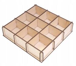 Smart laser Asztali Rendező Doboz Szekrényhez Rétegelt Lemez PK15 (PUDEŁKO z 9 PRZEGRÓDKAMI ORGANIZER PK15)