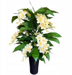 RAV Cserepes virág Jázmin Gardenia 85cm művirág Cserépben Sárga (RAVkwiaty)